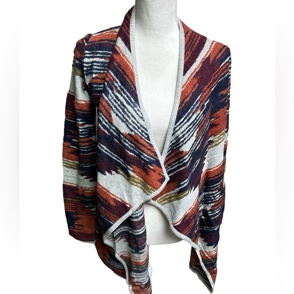 Lucky Brand Aztec Drape Front Sweater NWT Size XS - Picture 2 of 5